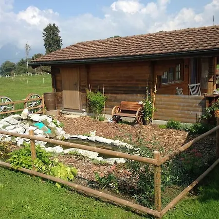 Дом отдыха Uebernachten In Blockhaus Aeschi Bei Spiez